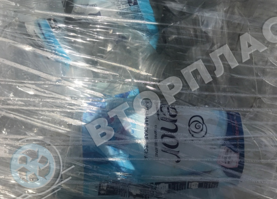 Флаконы брак выдува от бытовой химии с этикеткой прозрачный
